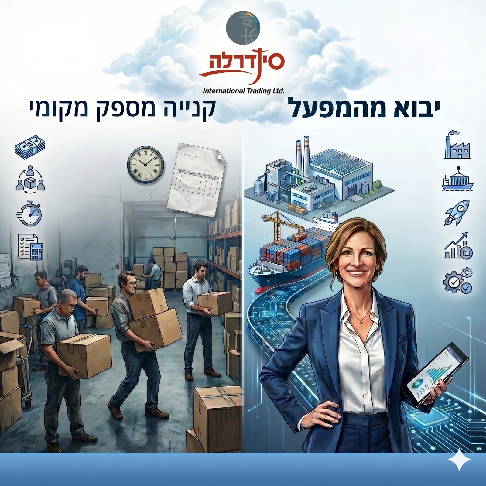 מעבר מקנייה מקומית בישראל לייבוא ישיר מהמפעל